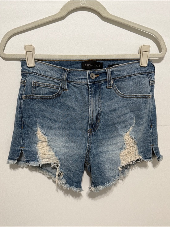 Kendall & Kylie Pants - Kendall & Kylie Light Blue Distressed Denim Shorts